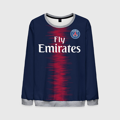 Мужской свитшот FC PSG: Neymar 18-19 / 3D-Меланж – фото 1