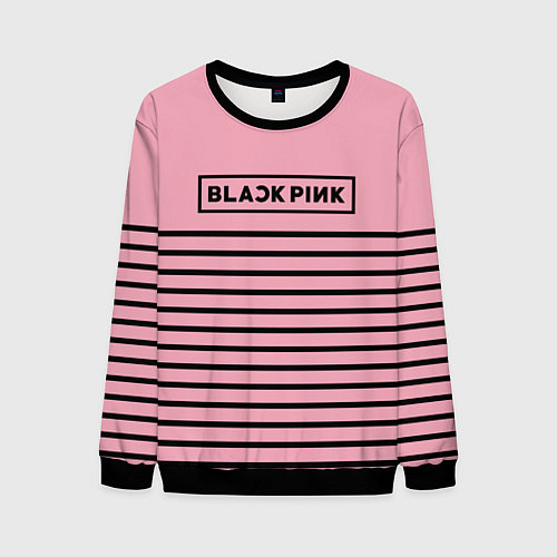 Мужской свитшот Black Pink: Black Stripes / 3D-Черный – фото 1