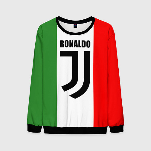 Мужской свитшот Ronaldo Juve Italy / 3D-Черный – фото 1