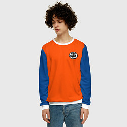 Свитшот мужской DBZ: Kame Senin Kanji Emblem, цвет: 3D-белый — фото 2