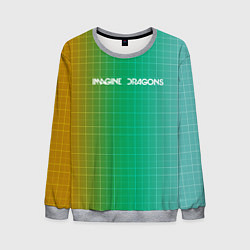 Свитшот мужской Imagine Dragons: Evolve Grid, цвет: 3D-меланж