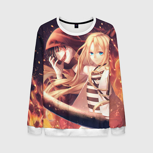 Мужской свитшот Satsuriku no Tenshi / 3D-Белый – фото 1