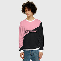 Свитшот мужской Black Pink, цвет: 3D-белый — фото 2