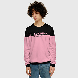 Свитшот мужской Black Pink: In Your Area, цвет: 3D-черный — фото 2
