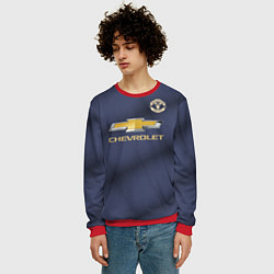 Свитшот мужской Manchester United away 18-19, цвет: 3D-красный — фото 2