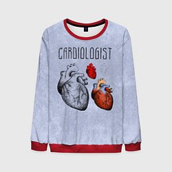 Свитшот мужской Cardiologist, цвет: 3D-красный