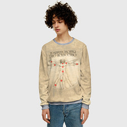 Свитшот мужской Травматология как искусство, цвет: 3D-меланж — фото 2