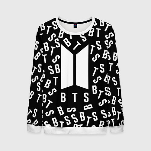 Мужской свитшот BTS: Black Style / 3D-Белый – фото 1