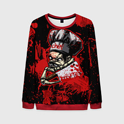 Свитшот мужской Pudge Chef, цвет: 3D-красный