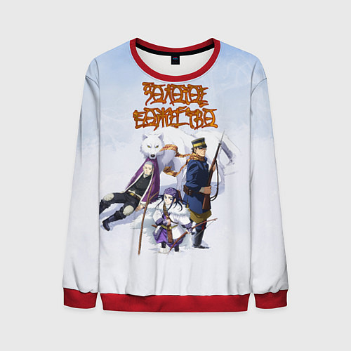 Мужской свитшот Золотое божество / 3D-Красный – фото 1