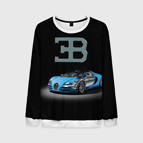 Мужской свитшот Bugatti - motorsport extreme / 3D-Белый – фото 1