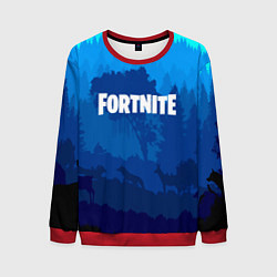 Свитшот мужской Fortnite: Blue Forest, цвет: 3D-красный