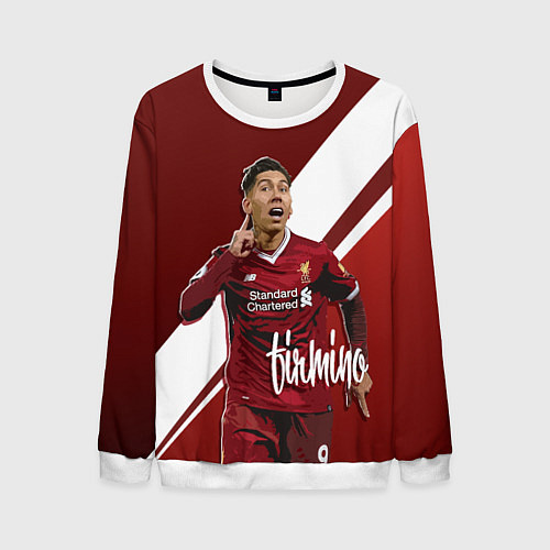 Мужской свитшот Roberto Firmino / 3D-Белый – фото 1