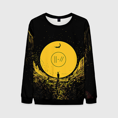 Мужской свитшот Twenty One Pilots: Levitate / 3D-Черный – фото 1