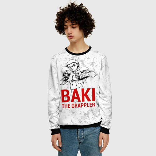 Мужской свитшот Baki the Grappler / 3D-Черный – фото 3