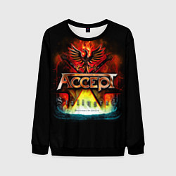 Свитшот мужской Accept: Flame Eagle, цвет: 3D-черный