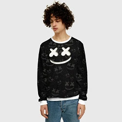 Свитшот мужской Marshmello Cosmos pattern, цвет: 3D-белый — фото 2