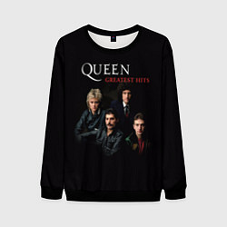 Свитшот мужской Queen: Greatests Hits, цвет: 3D-черный