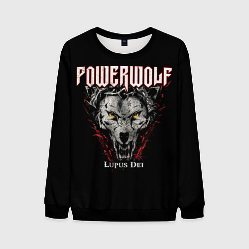 Мужской свитшот Powerwolf: Lupus Dei / 3D-Черный – фото 1