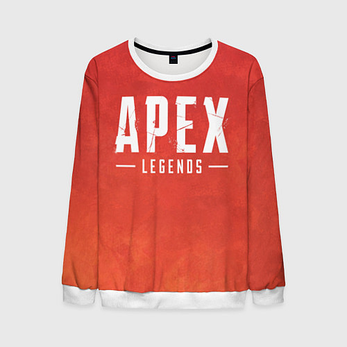 Мужской свитшот Apex Legends: Red Logo / 3D-Белый – фото 1