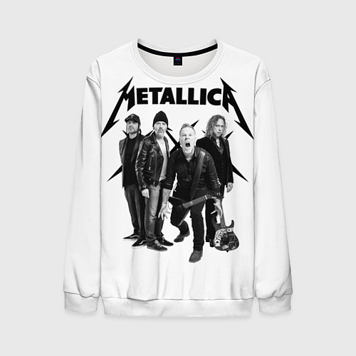 Мужской свитшот Metallica / 3D-Белый – фото 1