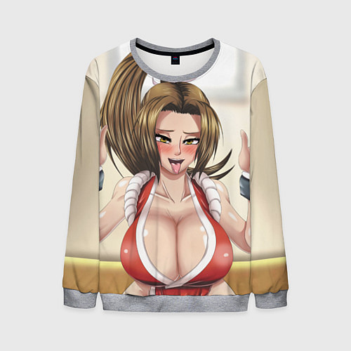 Мужской свитшот Май Сирануи boobs - sexy ahegao / 3D-Меланж – фото 1