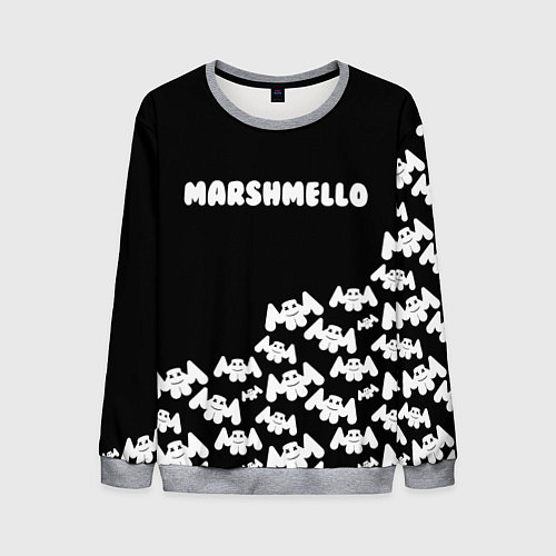 Мужской свитшот Marshmello: Dark Side / 3D-Меланж – фото 1