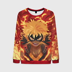 Свитшот мужской Boku no Hero Academia, цвет: 3D-красный