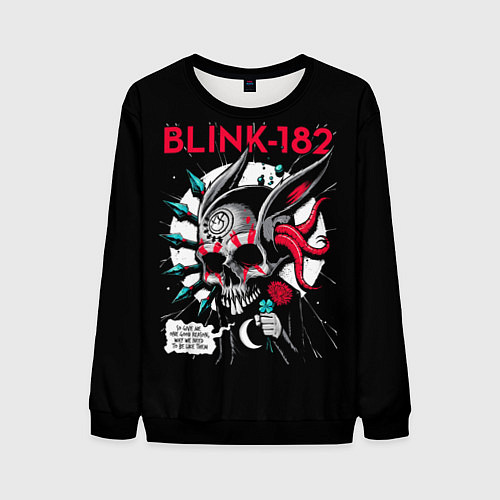 Мужской свитшот Blink-182: Death Punk / 3D-Черный – фото 1