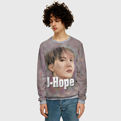 Свитшот мужской BTS J-Hope, цвет: 3D-меланж — фото 2