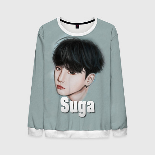 Мужской свитшот BTS Suga / 3D-Белый – фото 1