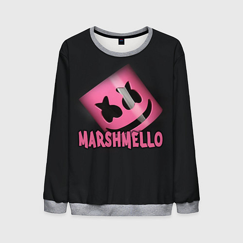 Мужской свитшот Marshmello / 3D-Меланж – фото 1
