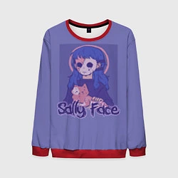 Свитшот мужской Sally Face: Violet Halo, цвет: 3D-красный
