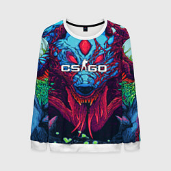 Свитшот мужской CS:GO Hyper Beast, цвет: 3D-белый