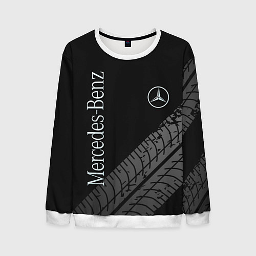 Мужской свитшот Mercedes AMG: Street Style / 3D-Белый – фото 1