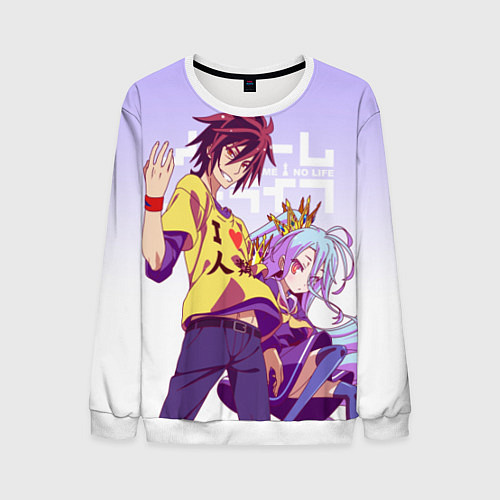 Мужской свитшот No Game No Life / 3D-Белый – фото 1