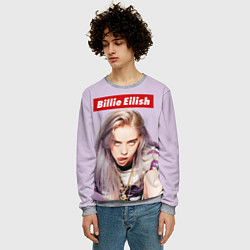 Свитшот мужской Billie Eilish: Bored, цвет: 3D-меланж — фото 2
