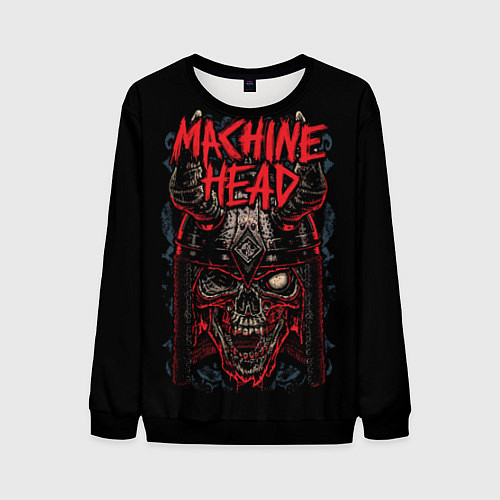 Мужской свитшот Machine Head: Blooded Skull / 3D-Черный – фото 1