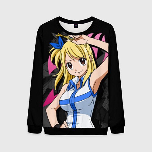 Мужской свитшот Fairy Tail: Lucy / 3D-Черный – фото 1