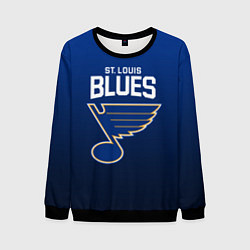 Свитшот мужской St Louis Blues, цвет: 3D-черный