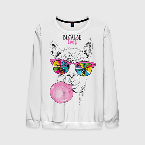 Мужской свитшот Because cool / 3D-Белый – фото 1