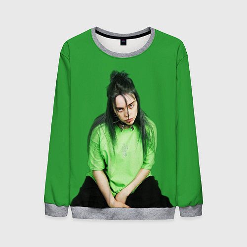 Мужской свитшот BILLIE EILISH / 3D-Меланж – фото 1