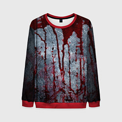 Мужской свитшот Кровь на металле текстура