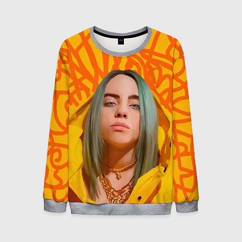 Мужской свитшот Billie Eilish / 3D-Меланж – фото 1