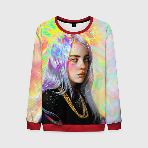 Мужской свитшот Billie Eilish / 3D-Красный – фото 1