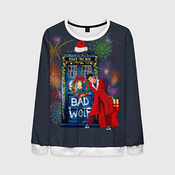 Свитшот мужской Doctor Who, цвет: 3D-белый