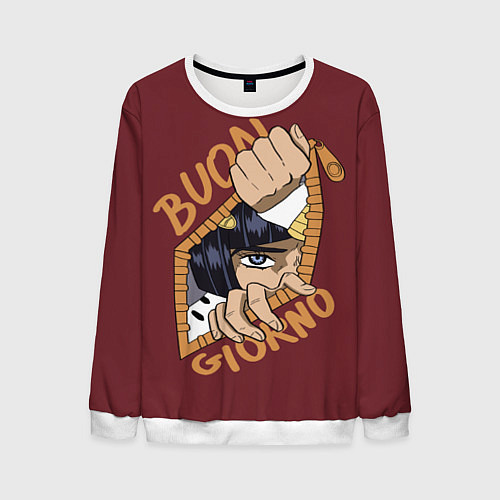 Мужской свитшот Приключения ДжоДжо / 3D-Белый – фото 1