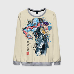 Свитшот мужской Приключения ДжоДжо, цвет: 3D-меланж