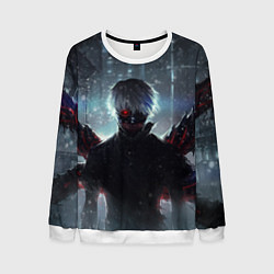 Свитшот мужской Токийский Гуль, цвет: 3D-белый