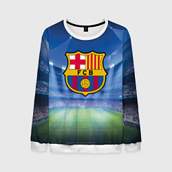 Свитшот мужской FC Barcelona, цвет: 3D-белый